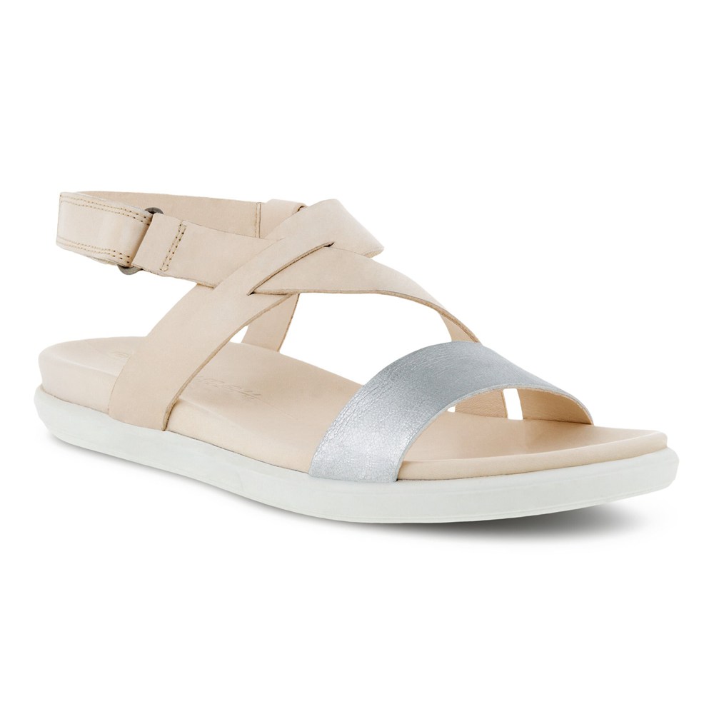 Sandalias Mujer - ECCO Simpil Flat - Beige - WYG405178